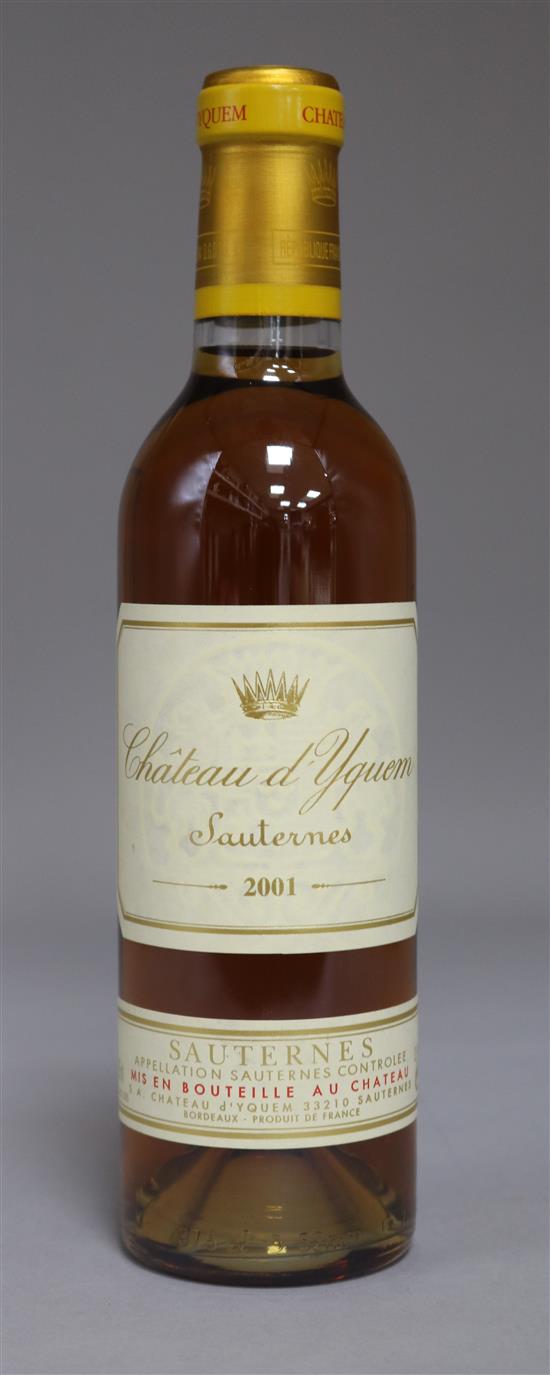 A half bottle of Chateau DYquem Sauternes 2001